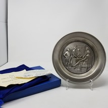 1975 Marcel Jovine Plate 8.5&quot; Declaration of Independence Bicentennial Pewter - £27.20 GBP