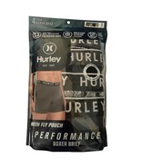 Hurley Men&#39;s Size Small Performance Boxer Brief with Fly Pouch Black Gra... - $13.57 CAD