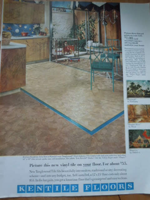 Kentile Floors Vinyl Tile Print Magazine Advertisement 1967 - $3.99