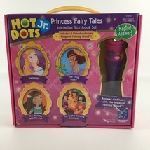 Hot Dots Jr. Princess Fairy Tales Interactive Storybook Set Magical Talking Wand - £27.21 GBP