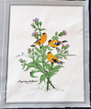 Goldfinch Quilting Craft Sewing Panel 7&quot; x 8.75&quot; Cranston Screen Print - £5.44 GBP