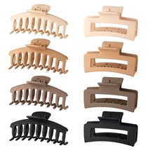8 Pack 4.3&quot; Hair Clips for Women &amp; Girls Large Hair Claw Clips, Strong Hold Mat - £13.19 GBP
