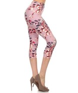 Multi-color Print, Cropped Capri Leggings In A Fitted Style With A Bande... - $6.00