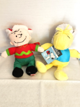 New Peanuts Charlie Brown &amp; Woodstock Christmas Plush - £11.84 GBP