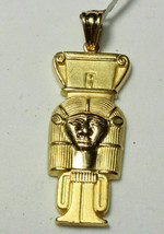 Egyptian Handmade Goddess Hathor The Divine Feminine Gold 18K Pendant #1 - £878.49 GBP