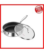 Ergonomic 12-Inch Tri-Ply Frying Pan - 6QT &amp; Induction Ready – Healthy C... - $991.01 MXN