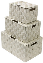 Sorbus Storage Box Woven Basket Bin Container Tote - £43.20 GBP