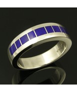 Lapis Inlay Ring in Sterling Silver - $519.72 CAD