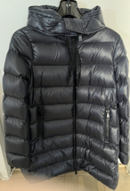 Ladies Moncler Navy Blue Suyen Mid Length Down Jacket /Hood (2) - $1,392.50