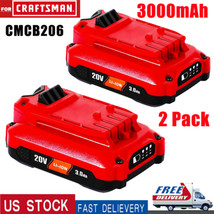 2X 18V 20V V20 20Volt 3.0Ah Li-Ion Battery Cmcb204 Cmcb201 - $47.99