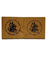 The Northwest Paper Company 75th Anniversary 1898-1973 Vtg Solid Wood Bo... - $705.34 MXN