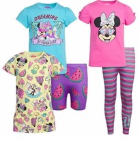 5-Pc. Set ~ Disney Junior™ ~ 3-Tops ~ Leggings ~ Shorts ~ MINNIE ~ Size 5 - £23.78 GBP