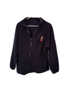 USA Olympics Full Zip  Jacket Mens Medium  Embroidered Logo Black - £11.63 GBP