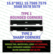 Dell Inspiron 15 LP156WF7(SP)(EA) 15.6&quot; LCD LED Touch Screen Assembly Bezel - £89.93 GBP