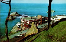 Cliff House and Seal rocks Restaurant San Francisco California Vtg Postcard - £4.43 GBP