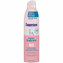 Coppertone WaterBabies Sunscreen Spray, SPF 50 Baby Sunscreen, 9.5 oz Value Size - £8.64 GBP