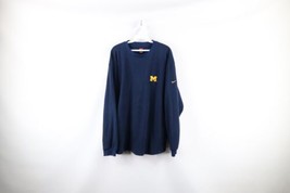 Vtg 90s Nike Mens L Travis Scott Mini Swoosh University of Michigan Sweatshirt - £42.53 GBP