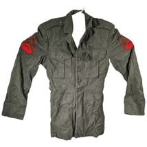 Vietnam Era US Army Field Coat Mens 36R Military Wool 1958 Jacket &amp; Patches 1958 - £199.13 GBP