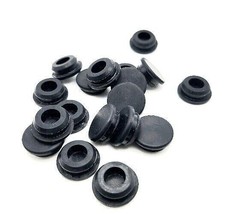 9/16&quot; Solid Rubber Grommet Panel Flush Plug for 1/8” Thick Wall 3/4&quot; OD 10 Pack - £8.72 GBP