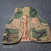 ** VTG Amida Hunting Camouflage Vest Size XL Green Shooting Padded * No ... - $17.38
