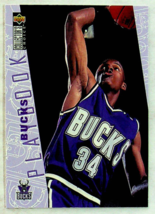 1996-97 UD Collector&#39;s Choice Ray Allen #381 Playbook Rookie Basketball Card - £2.16 GBP