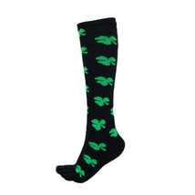 Clover Pattern Knee High Socks (Toe Socks) - $5.00