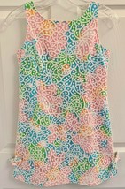 Lilly Pulitzer Sz 14 Girls Pastel Floral Salisbury Lace Classic Shift Dr... - $39.59