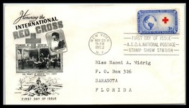 1952 US FDC Cover - ASDA, International Red Cross, New York, NY H2 - $2.96