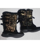 Joan Boyce Mid Calf Winter Boots Faux Fur Sequins Bow Round Toe Womens S... - €12,52 EUR