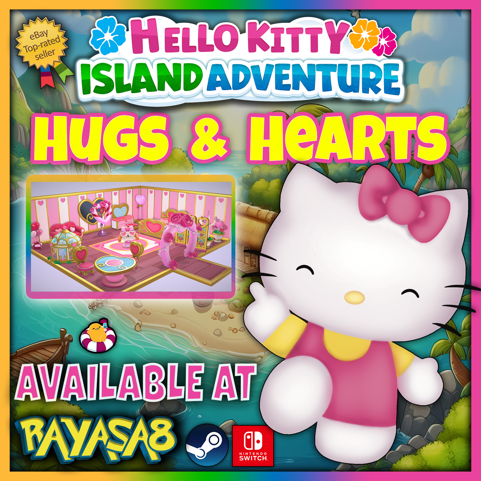 Hello Kitty Island Adventure - Hugs &amp; Hearts Event Furniture | Fast Deli... - $2.50+