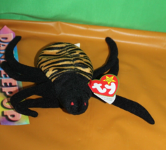 Ty Beanie Babies Spinner Spider  Stuffed Animal Toy With Tag 1996 Halloween - £13.97 GBP