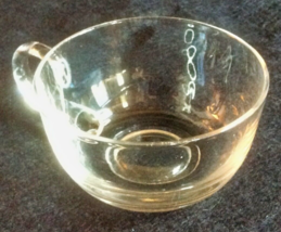 Retro Clear Glass Punch Cup Vintage Party Drinkware Classic Beverage Holder - £4.78 GBP