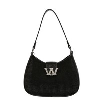 Rhinestone Bling Women Shoulder Bags Small High Quality Diamond Tote Handbag Lux - £72.12 GBP