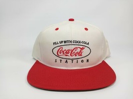 Vtg Coca Cola Station Fill Up With Coca Cola Snapback Hat - £17.30 GBP