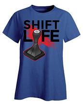 Kellyww Shift Life Funny Stick Manual Transmission - Ladies T-Shirt Royal Blue - £32.04 GBP