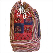 UNISEX Nepal Duffle Bag - Décor Panel-travelling duffle bag.drawstring,TOGGLE - $31.59