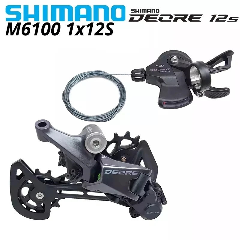 Ano deore m6100 12s groupset sl m6100 shift lever rd m6100 sgs rear derailleur 12 speed thumb200