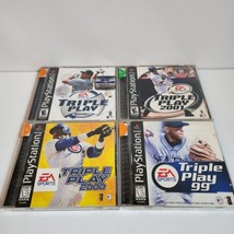 Playstation 1 Games Lot NOT TESTED Triple Play Baseball 99 2000 2001 - £7.50 GBP