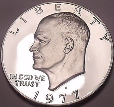 Gem Cameo Proof 1977-S Eisenhower Dollar~We Have eisenhower Proofs - £12.52 GBP