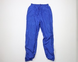 Vintage 90s Streetwear Mens Large Blank Lined Nylon Joggers Jogger Pants... - $34.60