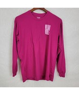 Victoria&#39;s Secret Womens Sweatshirt Size M Pink Pullover Crew Neck Long ... - £9.67 GBP