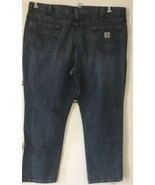 MEN`S 44 x 32 CARHARTT carpenter Denim BLUE JEANS Relaxed Fit 100% Cotto... - €24,48 EUR
