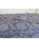 Vtg Antique Bent Wood Cane Walking Stick Auction House Auctioneer 36&quot; Prop  - $27.31 CAD