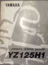 1995 1996 Yamaha YZ125H1 Owners Service Repair Shop Manual OEM LIT-11626-10-03 - $24.86