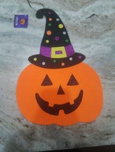 Pumpkin Felt Sign Decor Halloween - £13.37 GBP