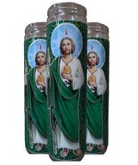San Judas veladora | Saint Jude Candle | 8” | Pack of 3 - $39.55
