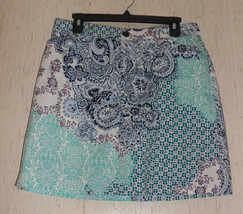 New Womens Croft &amp; Barrow Stretch Floral &amp; Paisley Print Skort Size 10 - £23.97 GBP