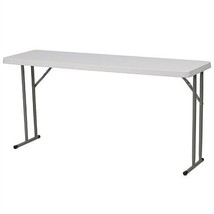 White Top Commercial Grade 60-inch Folding Table - Holds up to 330 lbs - $3,665.64 MXN