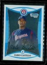 2008 Bowman Chrome Prospects Baseball Card BCP222 FABIO CASTILLO Texas Rangers - £6.70 GBP