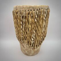 Vintage African Tribal Cow Skin Hand Crafted Hide Drum Music - $149.00